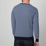 V-Neck Sweater // Blue (L)