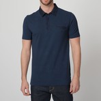 Button-Up Polo // Dark Blue (XL)