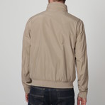 Collared-Zip Jacket // Taupe (S)