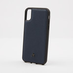 Grained Leather // Navy (iPhone X)