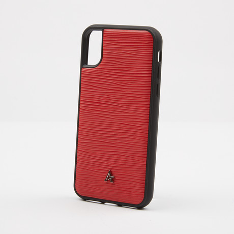 Waved Leather // Red (iPhone 7/8)