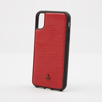 Waved Leather // Red (iPhone 7/8)
