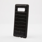 Croc Embossed Leather iPhone Case // Black (iPhone 7/8)