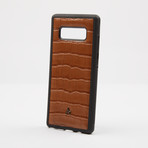 Croc Embossed Leather iPhone Case // Brown (iPhone 7/8)