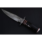 Damascus Steel Bowie Hunting Knife