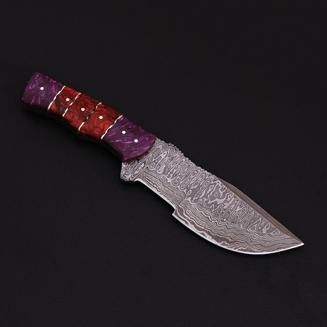 Damascus Handmade Steel Tracker Knife