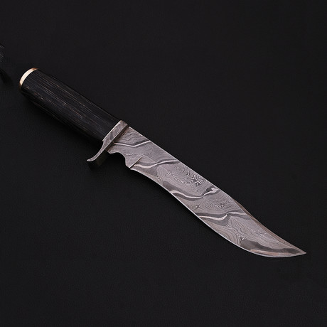 Custom Damascus Steel Hunting Knife