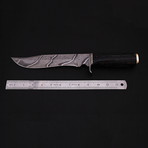 Custom Damascus Steel Hunting Knife