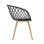 Kurv Chair // Set of 2 (Black + Natural)