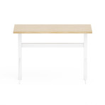 Carnegie Benching Desk Table (White + Natural)