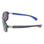 Orlando Sunglasses // Grey + Navy Blue