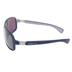 Mandel Sunglasses // Navy Blue + Grey