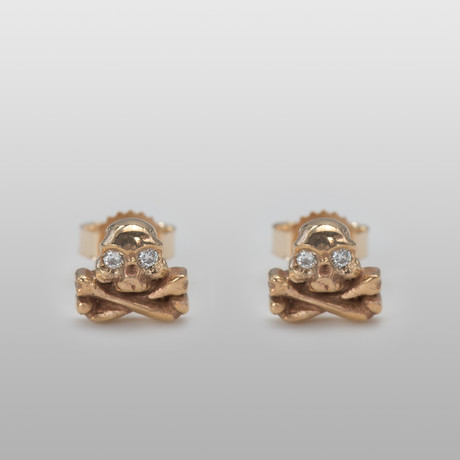 Crossbone (Gold) (Pair)