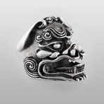 Grand China Lion // Sterling Silver (Size 7.5)