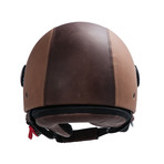 Two Tone Leather Helmet // Vintage Havana + Brown (21.3" Circumference // XS)
