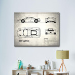 Ferrari Enzo // White (16"W x 12"H x 2"D)