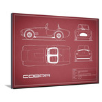 Cobra // Maroon (16"W x 12"H x 2"D)