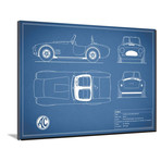 Cobra Red // Blue (16"W x 12"H x 2"D)