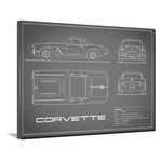 Corvette 33BHP // Gray (16"W x 12"H x 2"D)