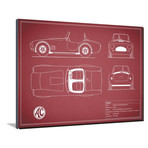 Cobra Red // Maroon (16"W x 12"H x 2"D)