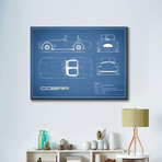 Cobra // Blue (16"W x 12"H x 2"D)