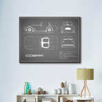 Cobra // Gray (16"W x 12"H x 2"D)