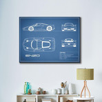 Ferrari Enzo // Blue (16"W x 12"H x 2"D)