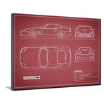 Ferrari 550 // Maroon (16"W x 12"H x 2"D)