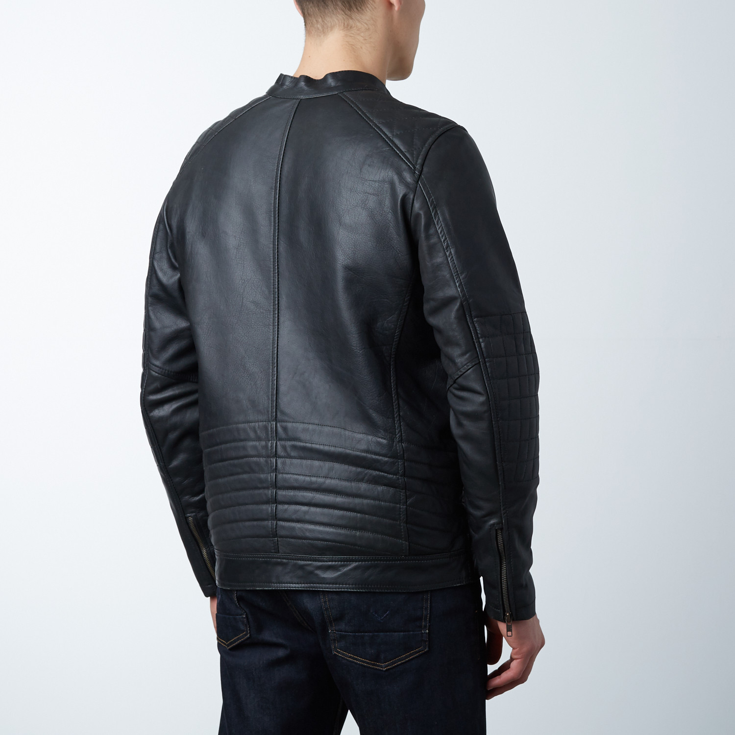 Quilted Moto Jacket // Black (S) - Leather Coup - Touch of Modern