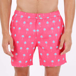 Palma Palm Tailor Made Swim Short // Pink (M)