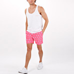 Palma Palm Tailor Made Swim Short // Pink (M)