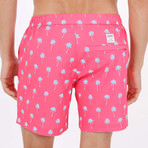 Palma Palm Tailor Made Swim Short // Pink (M)