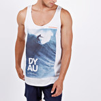 Dyau Tank // White Printed (S)