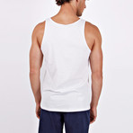 Dyau Tank // White Printed (S)