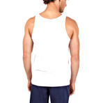 Dyau Tank // White Printed (S)