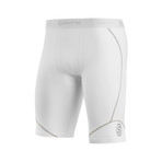 DNAmic Team Men's 1/2 Tights // White (XS)