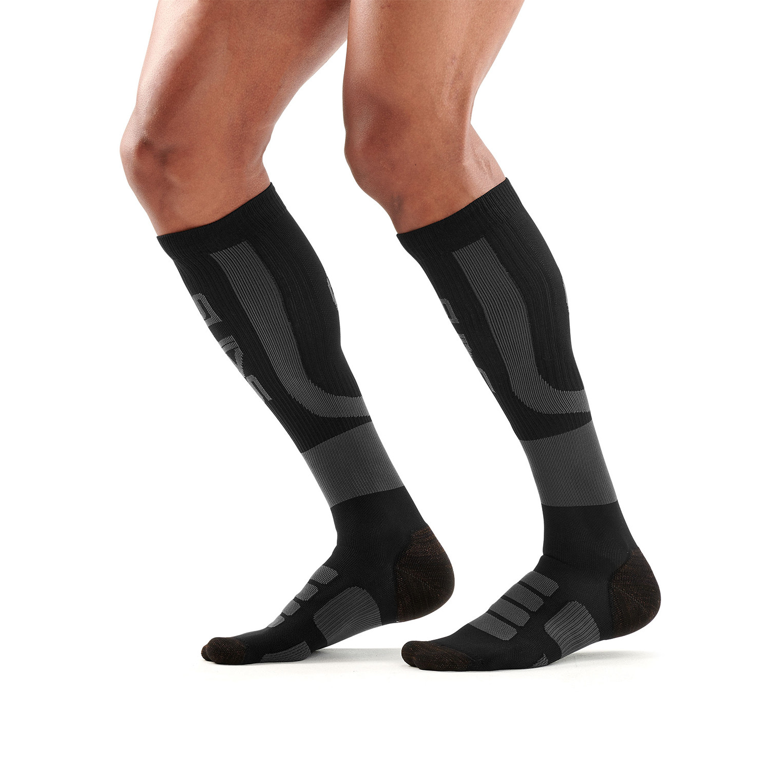 Running Compression Socks // Black + Charcoal (Small) - SKINS - Touch ...
