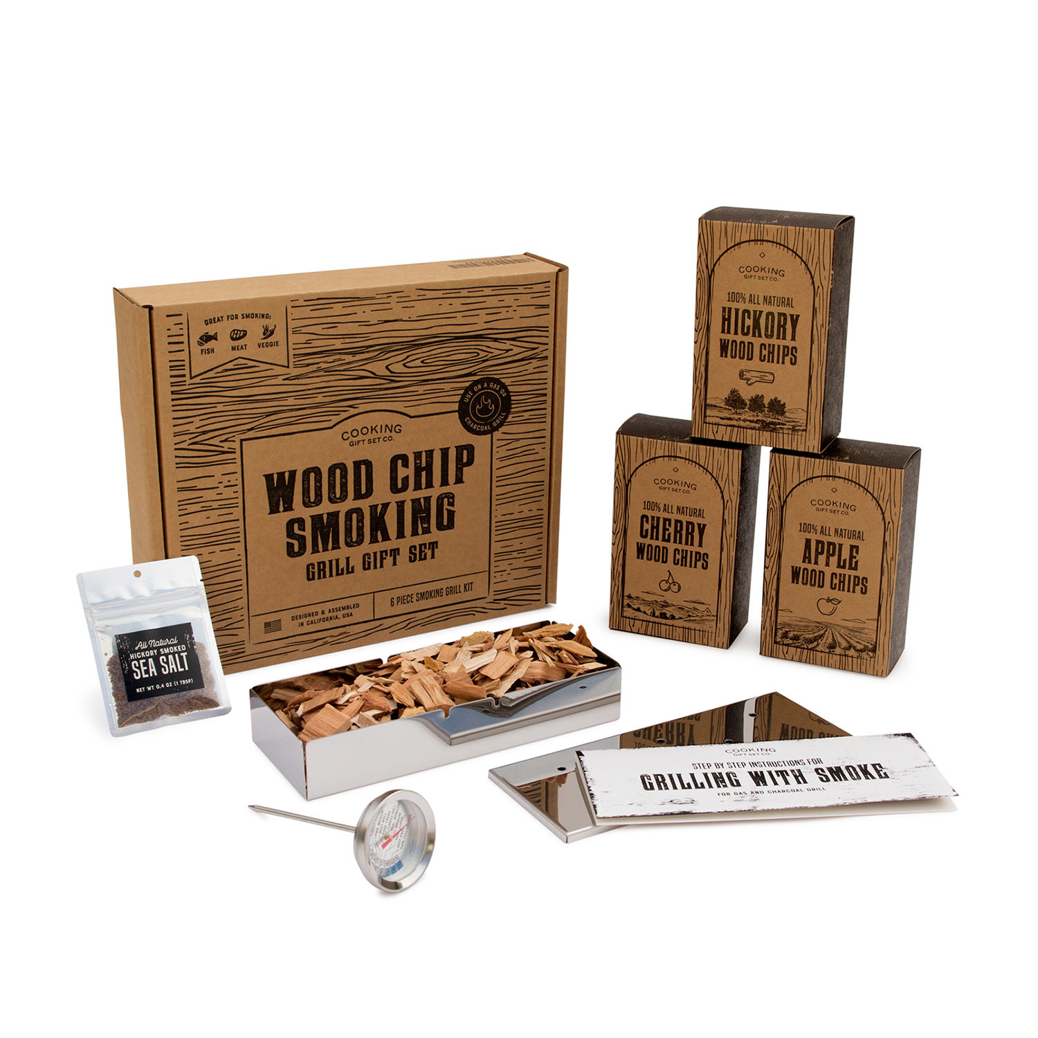 Wood Chip Smoking Grill Gift Set Cooking Gift Set Co. Touch of Modern