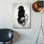 Raven + Skull (18"W x 26"H x 0.75"D)