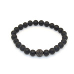 Onyx + Cubic Zirconia // Black