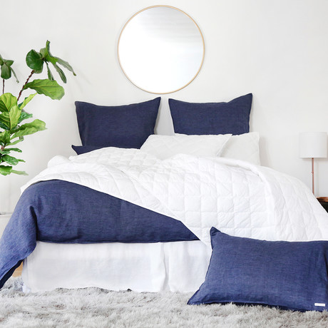 Egyptian Cotton Coverlet Set // White (Queen)