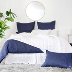 Egyptian Cotton Coverlet Set // White (Queen)