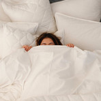 Egyptian Cotton Coverlet Set // White (Queen)