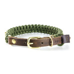 Touch of Leather Collar // Military (X-Small (Neck Size: 9.5" - 11"))