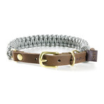 Touch of Leather Collar // Grey (X-Small (Neck Size: 9.5" - 11"))