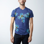 Patriot Tee // Navy Floral (L)