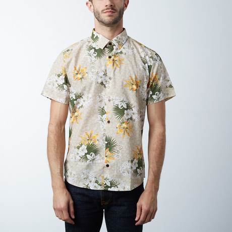 Morris Short Sleeve Shirt // Tropical Khaki (XL)