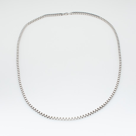 Thick Box Chain Necklace (26"L)