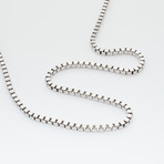 Thick Box Chain Necklace (26"L)