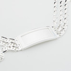 Fancy Greek Design Id Bracelet